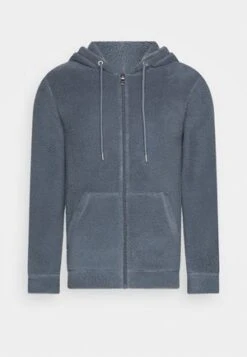 Pier One BORG ZIP-UP JACKET - Fleecejacke - Dark Green -Pier One 011099493b5240efb0f14d67b8673274