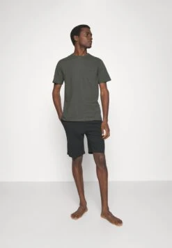 Pier One Nachtwäsche Set - Black/khaki -Pier One 02603aa2a4af40eeac146d586ac5f936