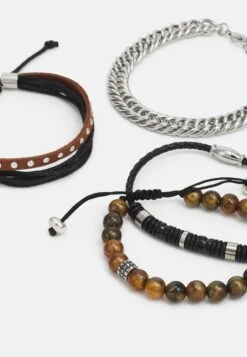 Pier One 4 PACK - Armband - Silver-coloured -Pier One 160a55536e024fbc8ff5de3525191522