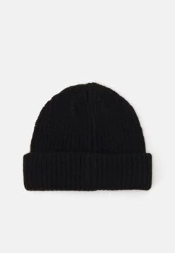 Pier One SHORT MICRO BEANIE UNISEX - Mütze - Black -Pier One 347403e0c7b34c8583041f0a2b66a4bf