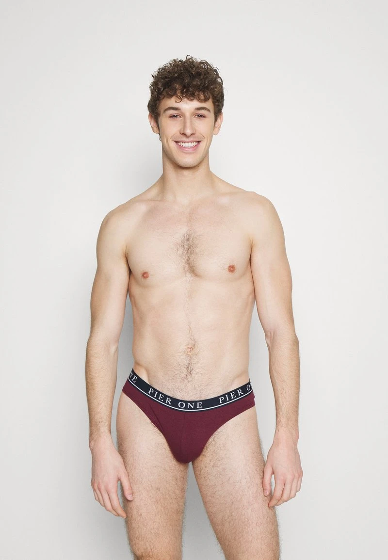 Pier One BRANDED WAISTBAND BRIEFS 3 PACK - Slip - Dark Blue /green/bordeaux 5 Pier One BRANDED WAISTBAND BRIEFS 3 PACK - Slip - Dark Blue /green/bordeaux – Bild 3