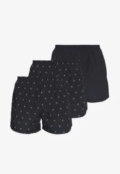 Pier One 3 PACK - Boxershorts - Dark Blue -Pier One 3d937f499e3444f5855984e4f312b3ec