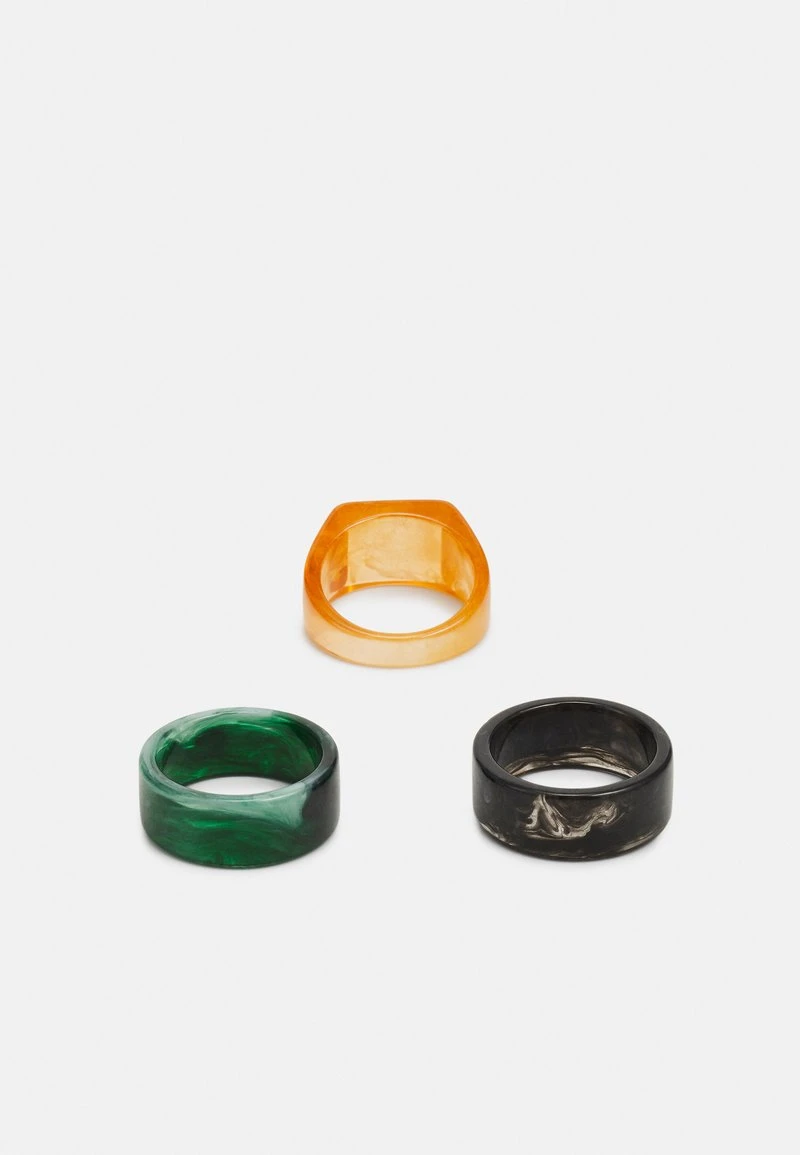Pier One 3 PACK - Ring - Black/green/orange 3 Pier One 3 PACK - Ring - Black/green/orange – Bild 2