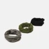 Pier One 3 PACK UNISEX - Schlauchschal - Black, Grey, Olive -Pier One 5467fcefd1ba4fb4924d57c699e55fe7