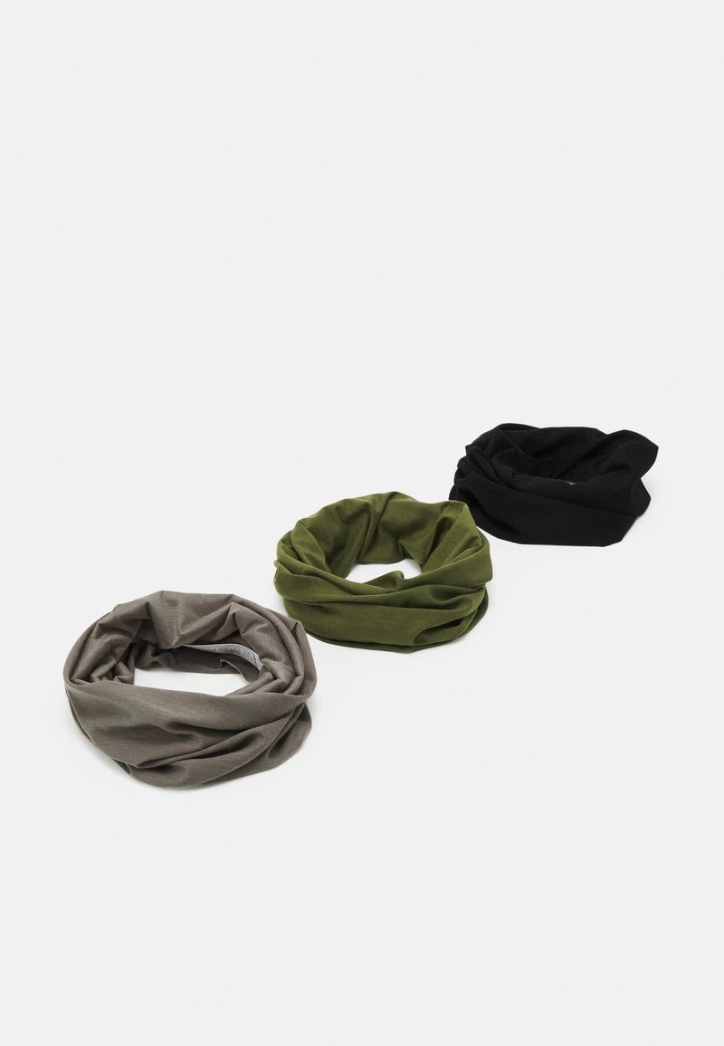 Pier One 3 PACK UNISEX - Schlauchschal - Black, Grey, Olive 3 Pier One 3 PACK UNISEX - Schlauchschal - Black, Grey, Olive