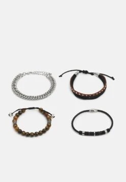 Pier One 4 PACK - Armband - Silver-coloured -Pier One 63cf059447144a91a73feb285e7d11ba 1