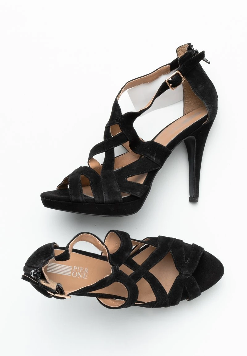 Pier One High Heel Sandalette - Black 5 Pier One High Heel Sandalette - Black – Bild 3