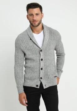 Pier One Strickjacke - Mottled Dark Grey