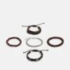 Pier One 5PACK - Armband - Brown, Silver-coloured -Pier One 78101c85fdfe4c56bc39b936707e5c84