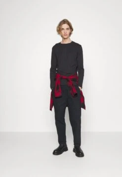 Pier One 5 PACK - Langarmshirt - Black/white/olive