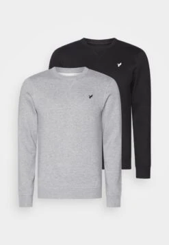 Pier One Sweatshirt - Black/mottled Grey -Pier One 85f1371ece5d476794476850af6f9da1 1