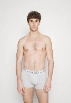 Pier One 5 PACK - Panties - Light Grey/black/green