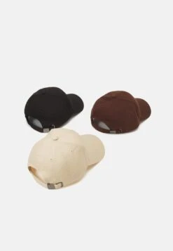 Pier One UNISEX 3 PACK - Cap - Black/dark Brown/beige -Pier One 98ccd87a60034e93ae022ffbd6f9bfad