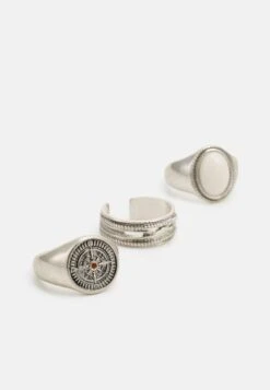 Pier One 3 PACK - Ring - Silver-coloured -Pier One 9e26e29ea8454ea184d8e57ab1749db3