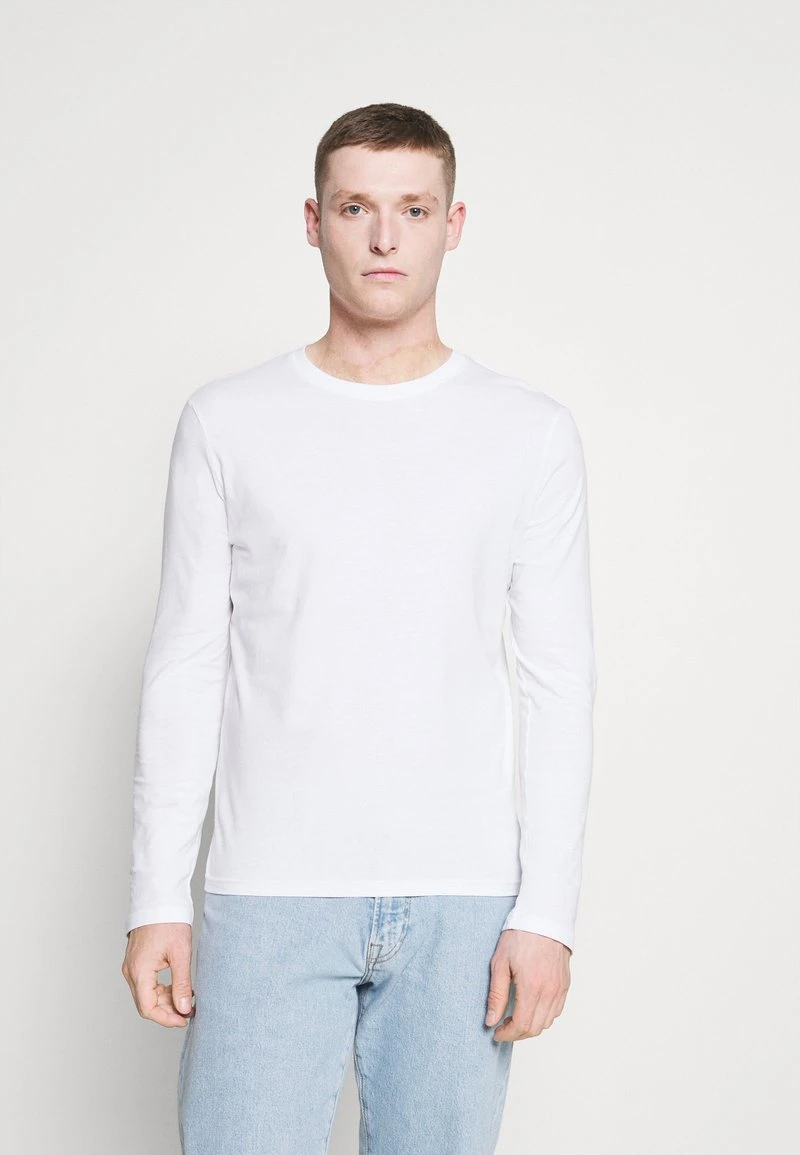 Pier One 5 PACK - Langarmshirt - White/dark Blu/grey 4 Pier One 5 PACK - Langarmshirt - White/dark Blu/grey – Bild 2