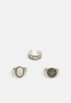 Pier One 3 PACK - Ring - Silver-coloured -Pier One af359e71100c434e9c9716078e03e80c 3