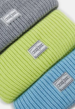 Pier One UNISEX 3 PACK - Mütze - Grey, Neon Green, Light Blue -Pier One b7e517f5f9984a9f84a01c2fea84a466