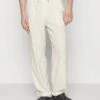 Pier One DRAWCORD TROUSERS - Stoffhose - Off-white -Pier One b95eb718ba79473385a4a0d44aaaf9c3