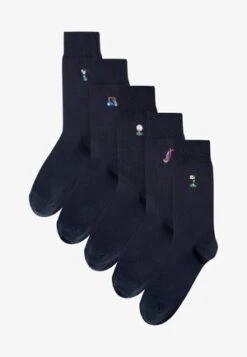 Pier One 5 PACK - Socken - Black -Pier One d15aaee664114fe0a788a930908fed14