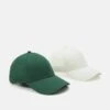 Pier One UNISEX 2 PACK - Cap - Green/off White -Pier One dc65a133b29b44b0b489ea3a78f3a08f