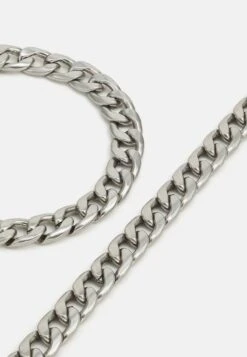 Pier One 2PACK SET - Halskette - Silver-coloured -Pier One df2f201b74344f4db97bf89a3f01a241