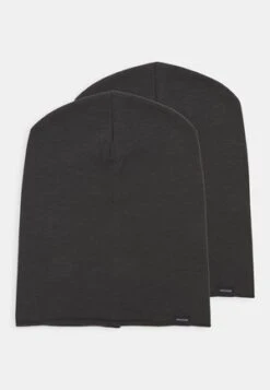 Pier One UNISEX 2 PACK - Mütze - Black/grey -Pier One e50b8580c4fa40d19083df30a9f3b419