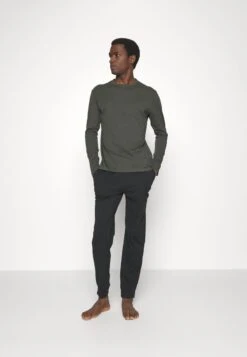 Pier One Nachtwäsche Set - Black/khaki -Pier One ef23eceef95743fd9bdf2edddbc539dd