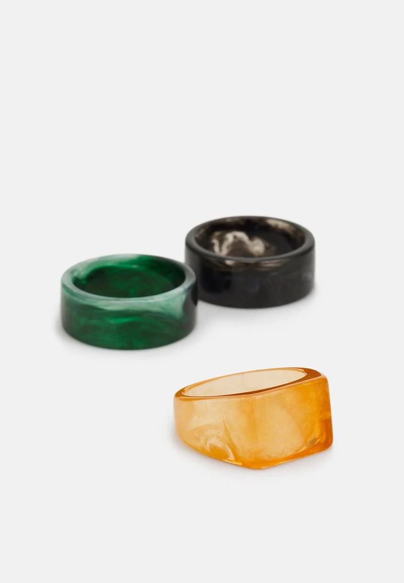 Pier One 3 PACK - Ring - Black/green/orange 4 Pier One 3 PACK - Ring - Black/green/orange – Bild 3