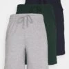 Pier One 3 PACK - Nachtwäsche Hose - Dark Blue /mottled Dark Grey/dark Green -Pier One fbadd663c5594d29a25948737d7d986a