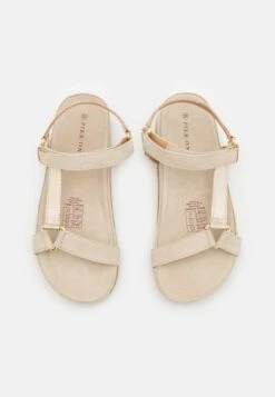 Pier One LEATHER - Riemensandalette - Beige -Pier One fffda9426daf4733a2710e58322612e0
